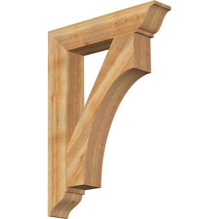 Ekena Millwork Westlake Traditional Rough Sawn Bracket, Western Red Cedar, 6"W x 32"D x 44"H BKT06X32X44WTL01RWR